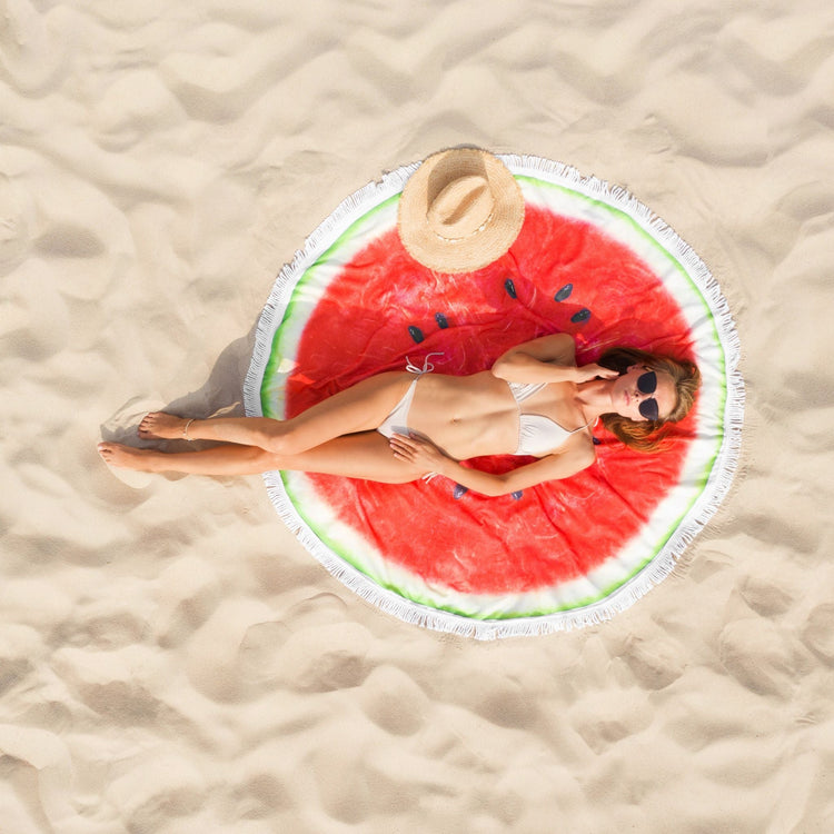 Runde Strandhandtücher