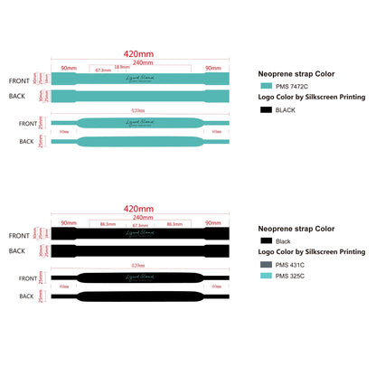 Personalisierbare Neopren-Brillenbänder – Dein Logo, Dein Slogan