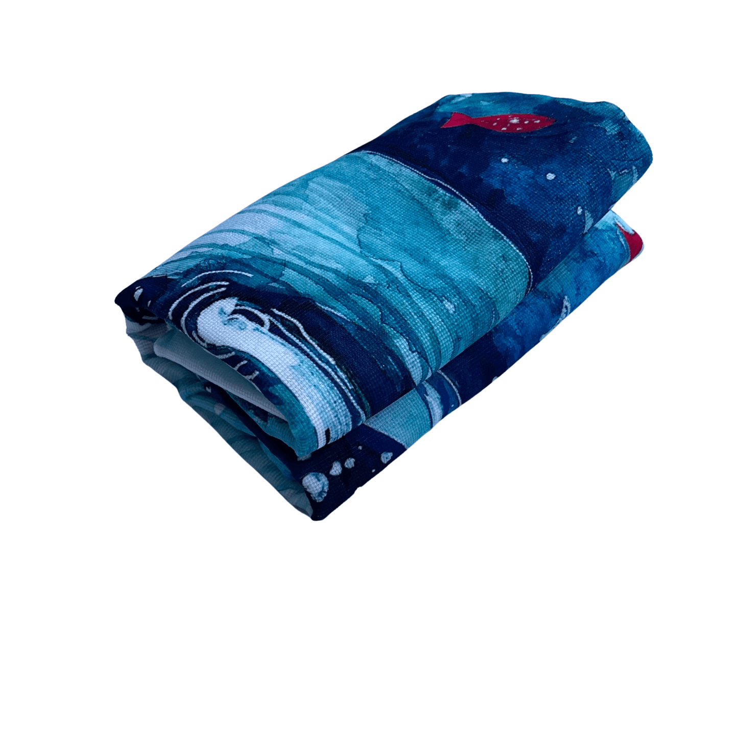 Adult Poncho Towel - Whale Aquarell - Dropbear Outdoors