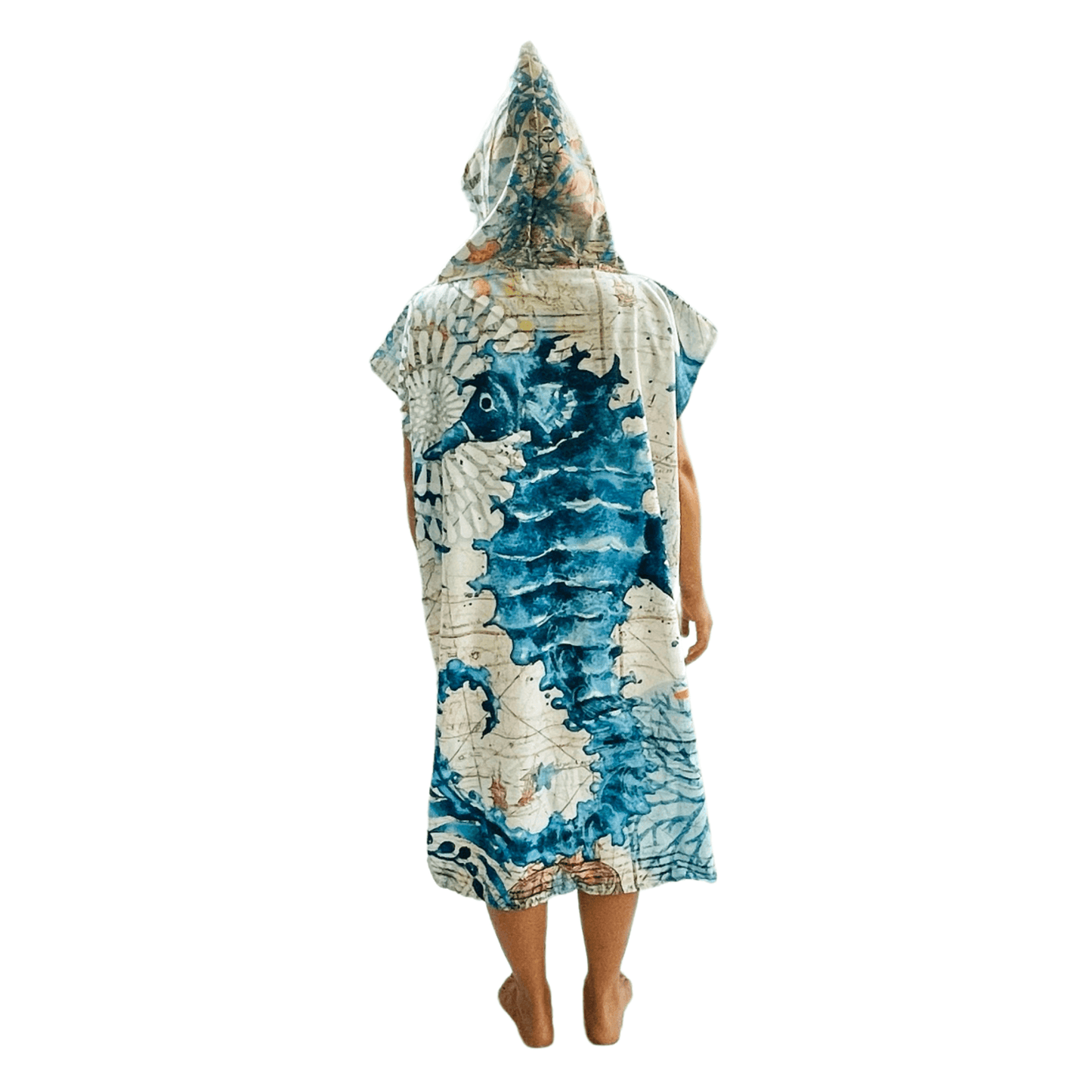 Adult Poncho Towel - Seahorse - Dropbear Outdoors