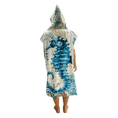 Adult Poncho Towel - Seahorse - Dropbear Outdoors