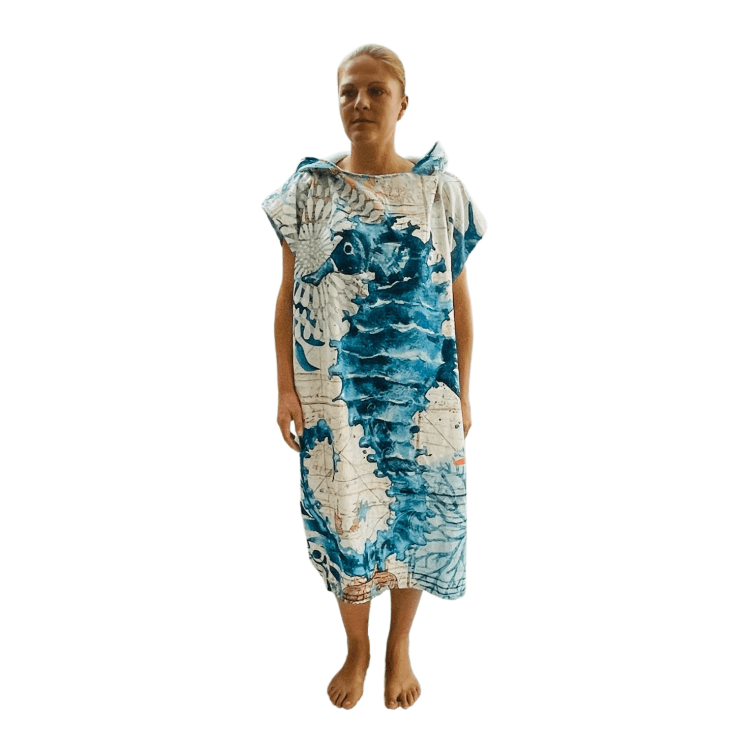 Adult Poncho Towel - Seahorse - Dropbear Outdoors