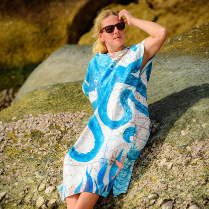 Adult Poncho Towel - Octopus - Dropbear Outdoors