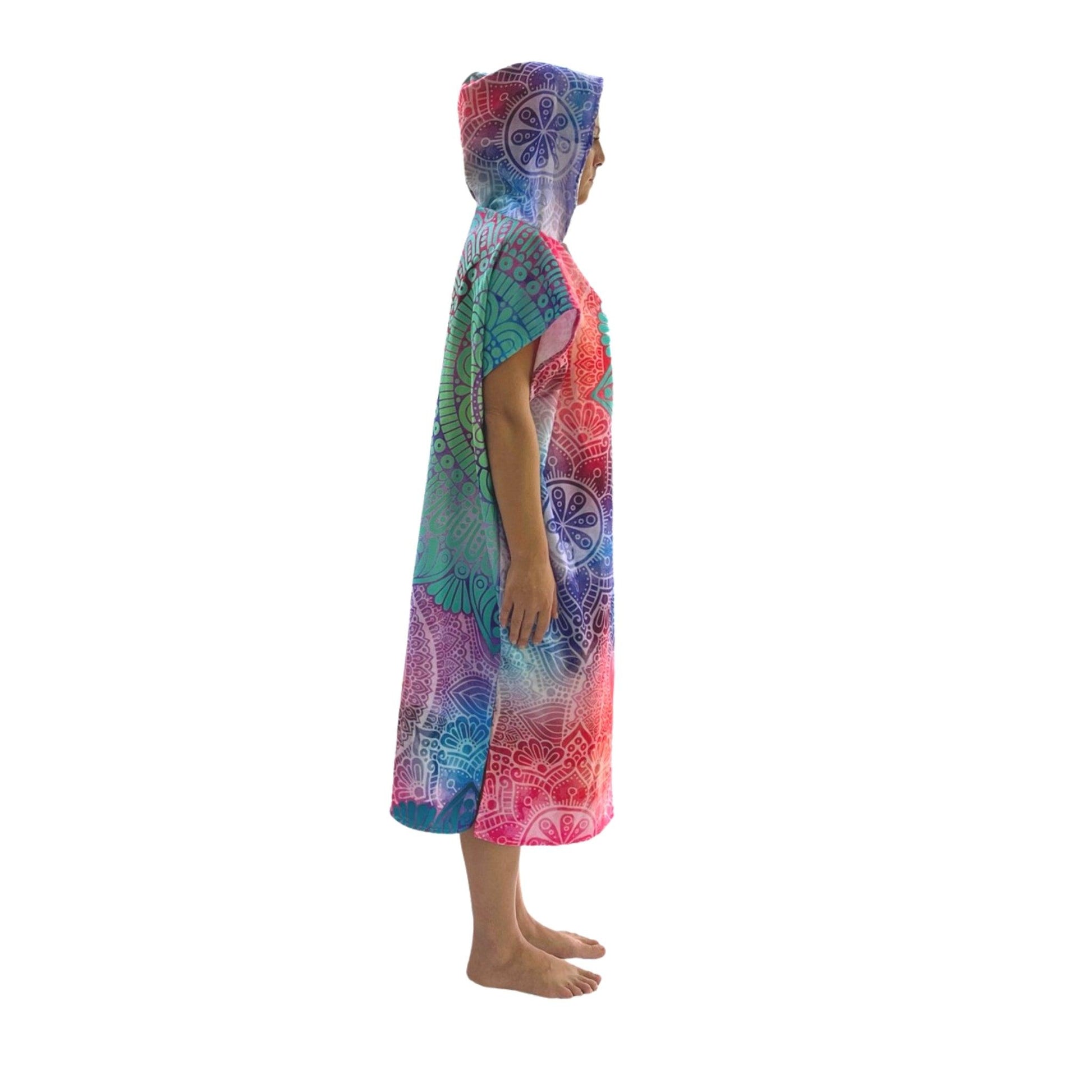 Adult Poncho Towel - Oriental Mandala - Dropbear Outdoors