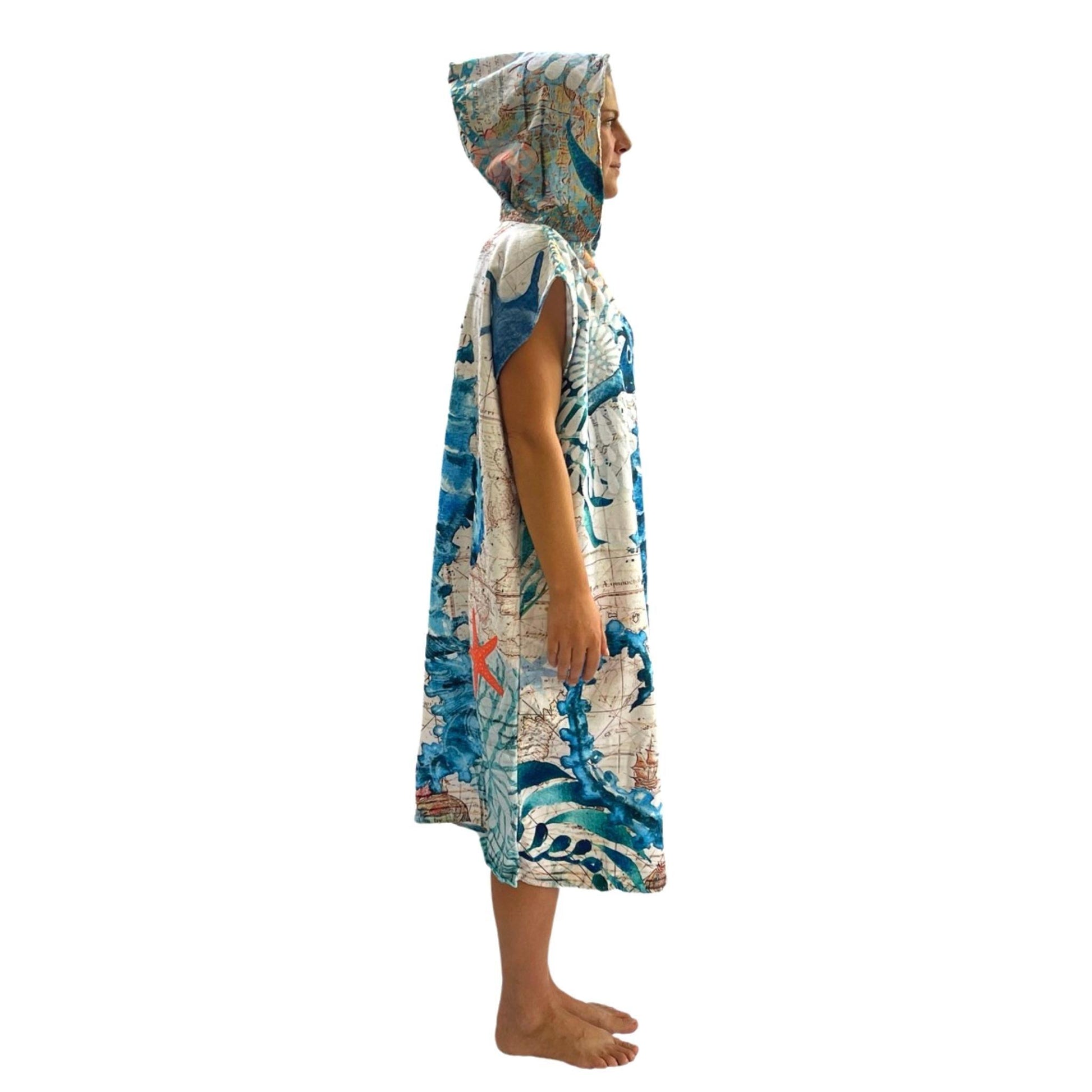 Adult Poncho Towel - Seahorse - Dropbear Outdoors