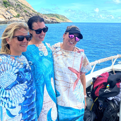 Adult Poncho Towel - Octopus - Dropbear Outdoors