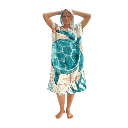 Adult Poncho Towel - Turtle - Dropbear Outdoors