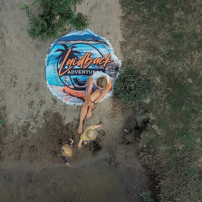 Rundes Strandhandtuch – Individuelles Design