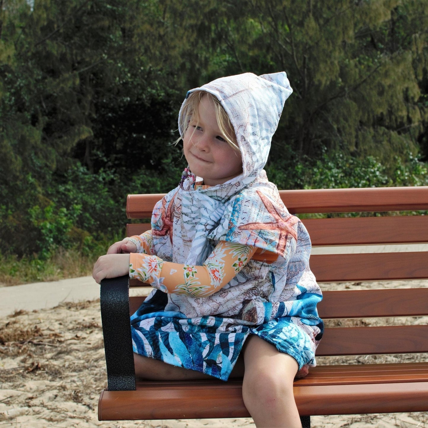 Kids Poncho Towel - Dolphin - Dropbear Outdoors