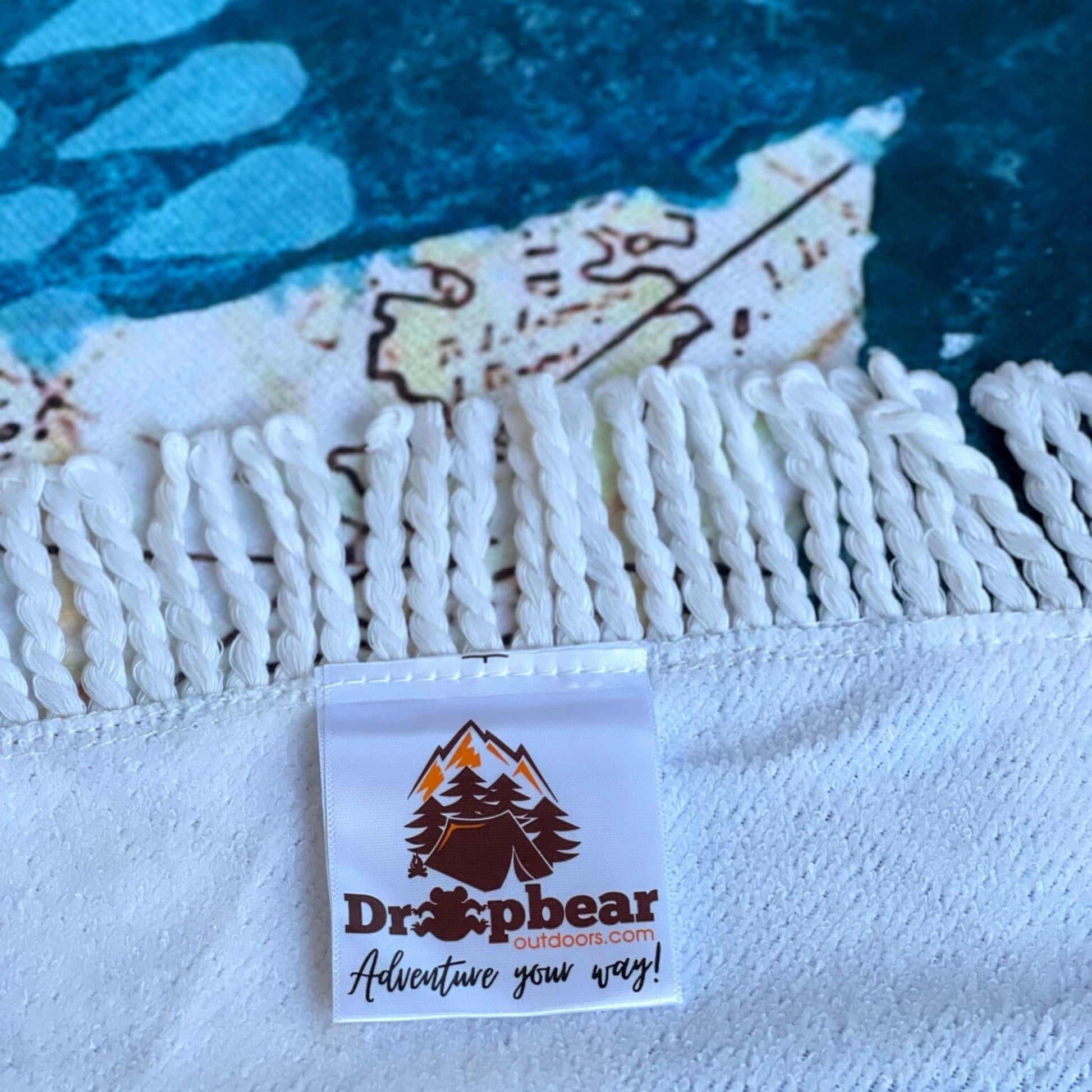 Round Beach Towel - Whale - Dropbear Outdoors