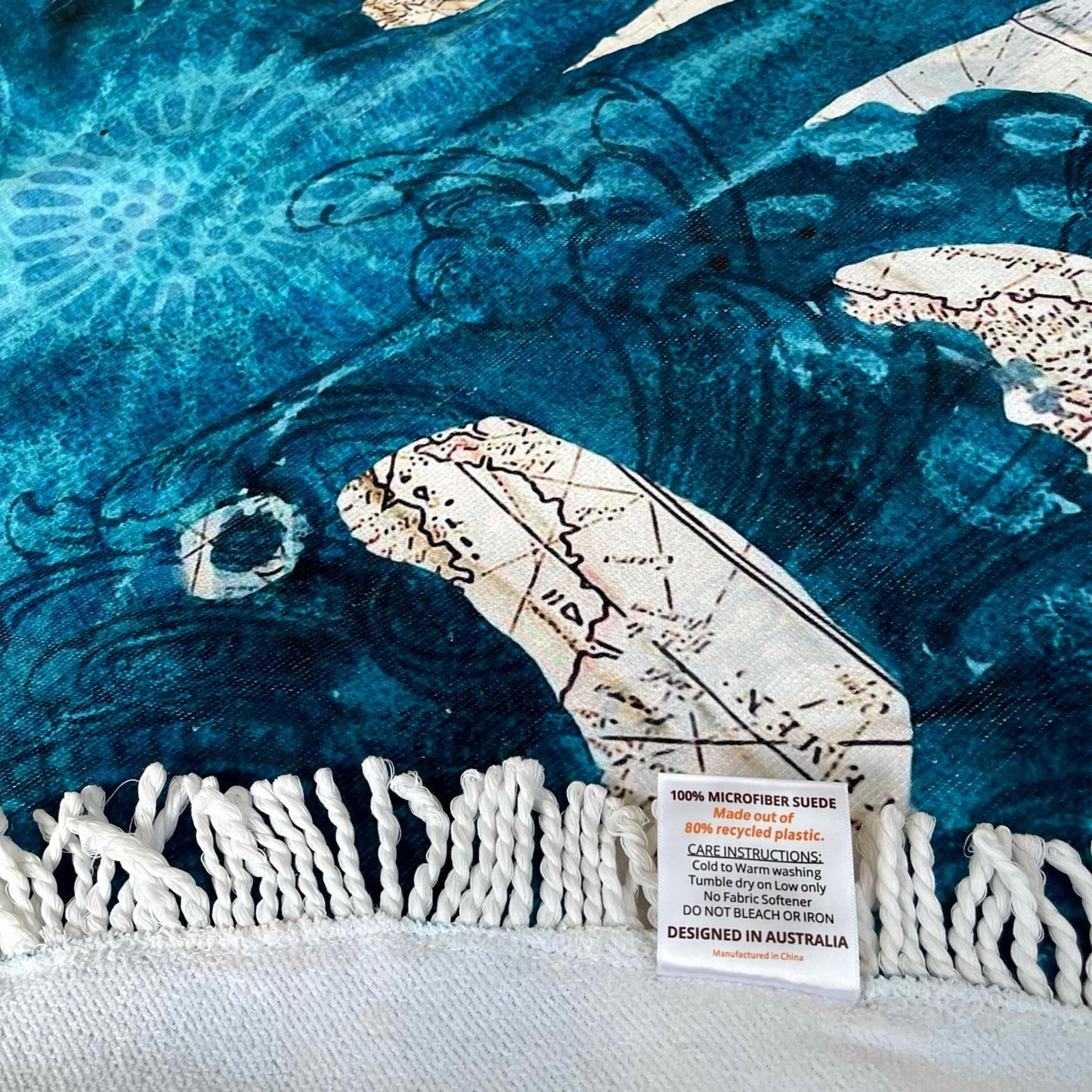 Round Beach Towel - Octopus - Dropbear Outdoors