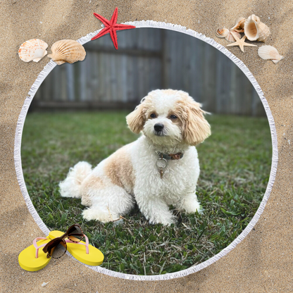 Rundes Strandhandtuch – Individuelles Design