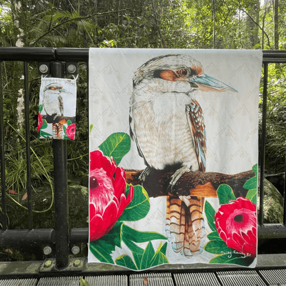 Sand Free Beach Towel - King of the Bush from Daisy Emily Art - Dropbear Outdoors